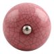 Pink Crackle Ceramic Wine Stopper